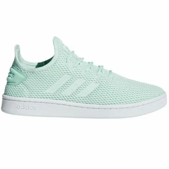 adidas Court Adapt Women Casual Athletic Shoes Size 11 Color Mint Green & White - Picture 1 of 7